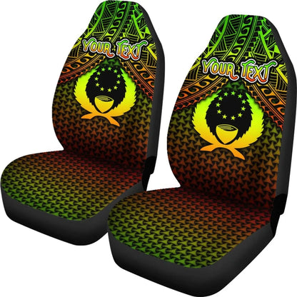 Polynesian Pohnpei Personalised Car Seat Covers - Reggae Vintage Polynesian Patterns