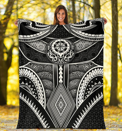 Polynesian Premium Blanket - Patterns Poly Unique