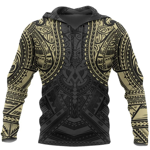 Polynesian Spirit Pullover Hoodie - Polynesian Tattoo Style