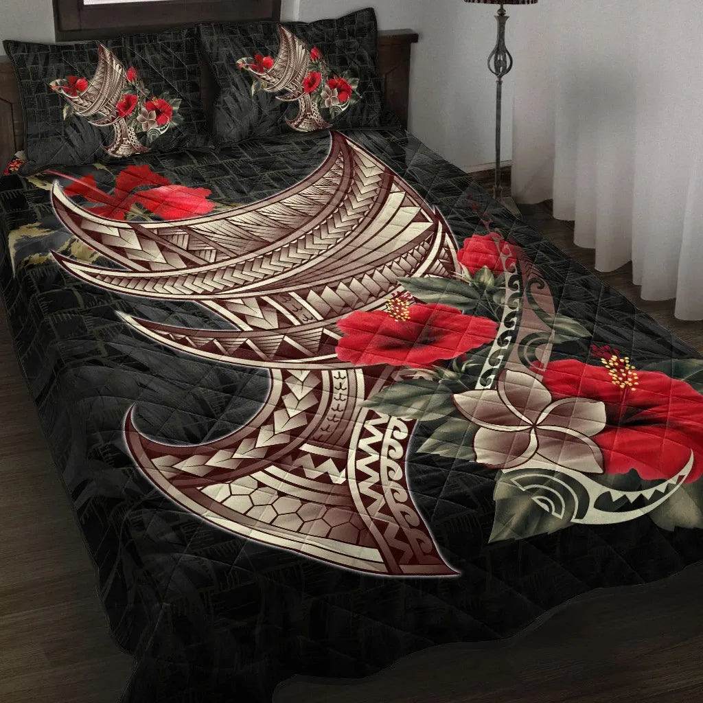 Polynesian Quilt Bed Set - Polynesian Tribal Vintage Style