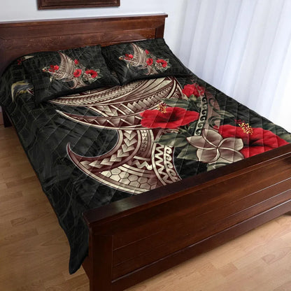 Polynesian Quilt Bed Set - Polynesian Tribal Vintage Style