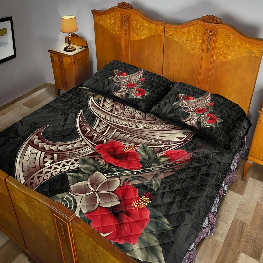 Polynesian Quilt Bed Set - Polynesian Tribal Vintage Style
