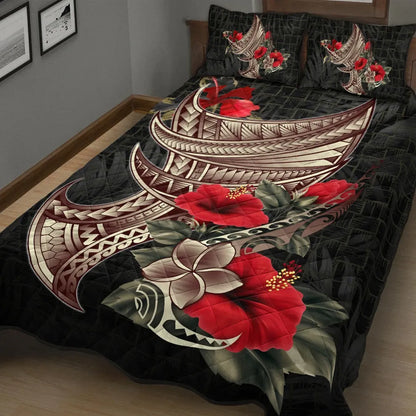 Polynesian Quilt Bed Set - Polynesian Tribal Vintage Style