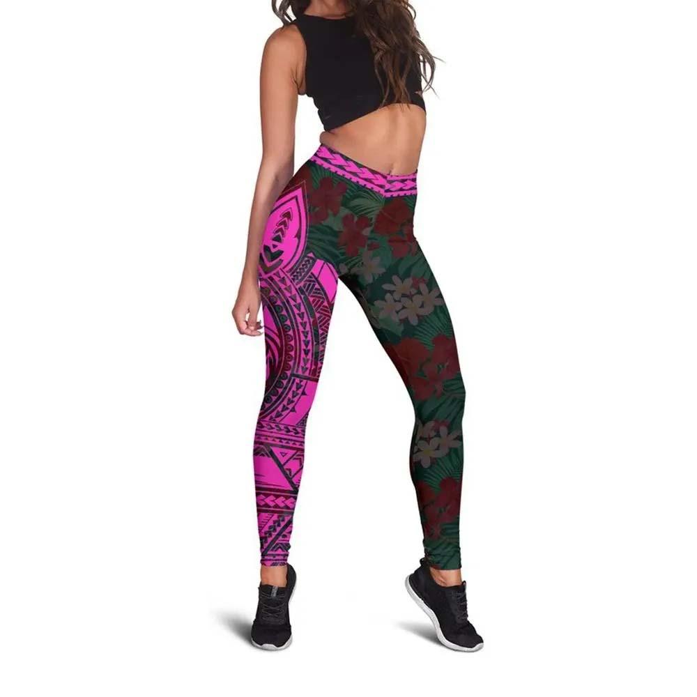 Polynesian Rising 17th Legging (Pink)