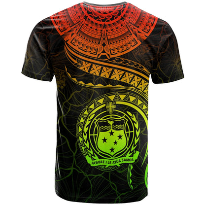 Polynesian Samoa Personalised T-shirt - Samoan Waves (Reggae)