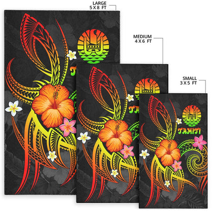 Polynesian Tahiti Area Rug - Legend of Tahiti (Reggae)