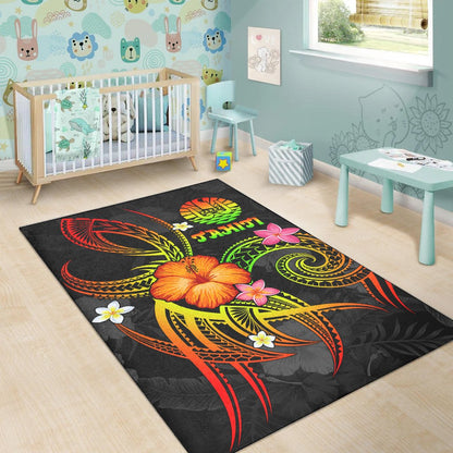 Polynesian Tahiti Area Rug - Legend of Tahiti (Reggae)