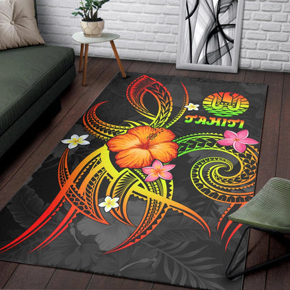 Polynesian Tahiti Area Rug - Legend of Tahiti (Reggae)