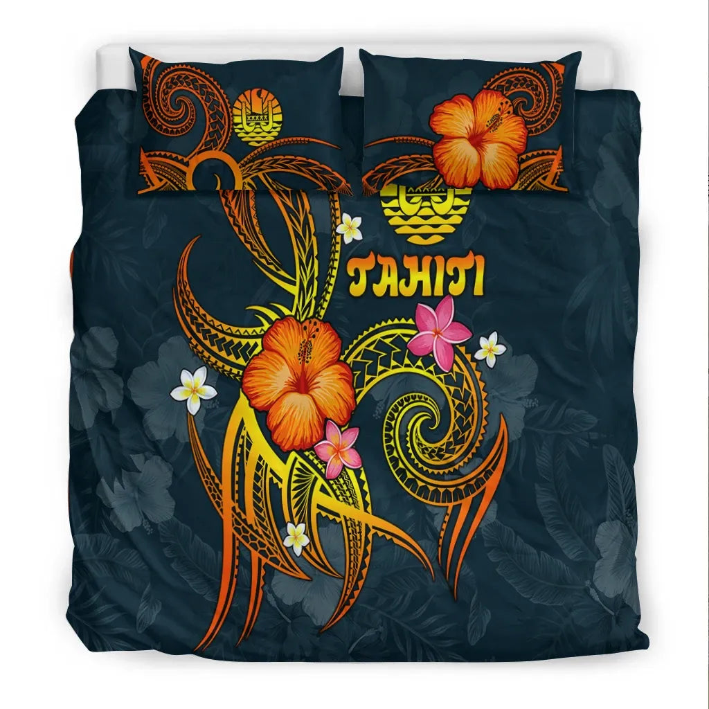 Polynesian Tahiti Bedding Set - Legend Of Tahiti (Blue)