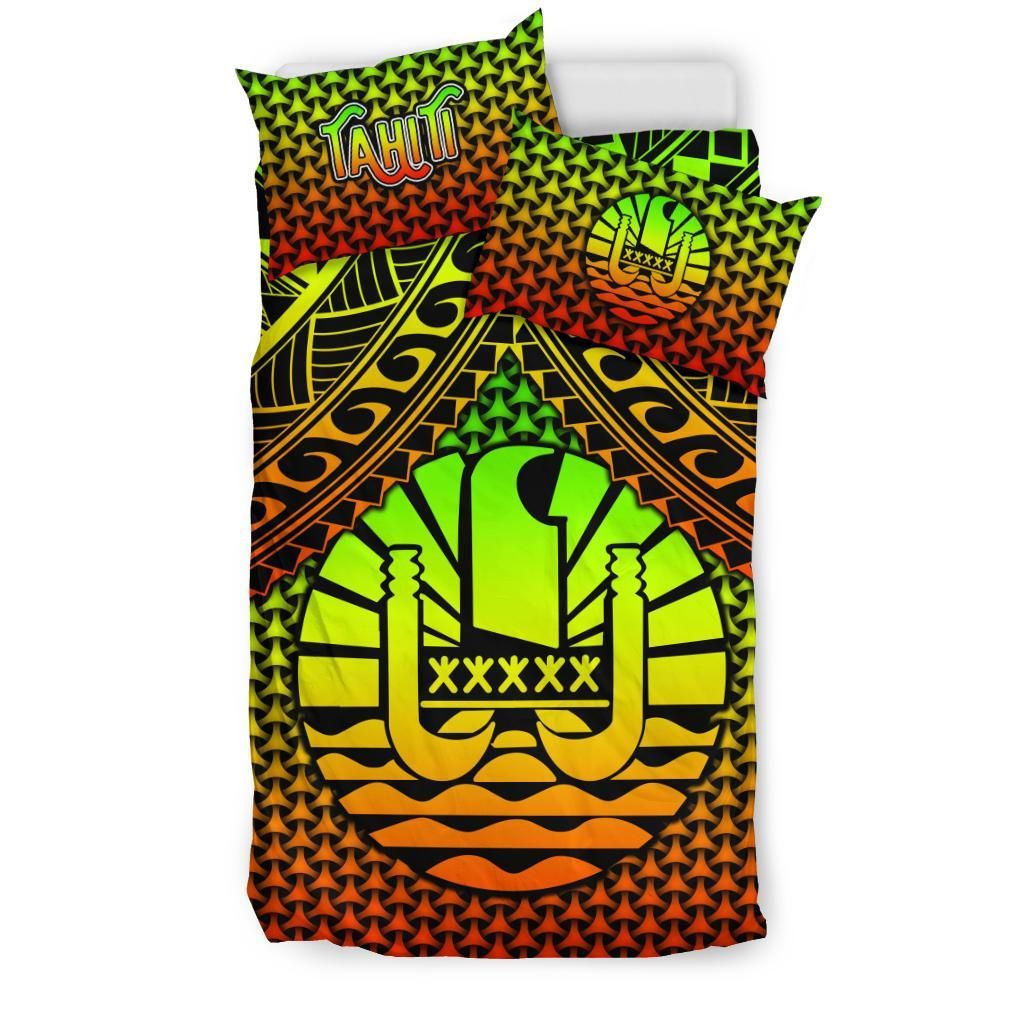 Polynesian Tahiti Bedding Set - Reggae Vintage Polynesian Patterns