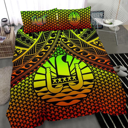 Polynesian Tahiti Bedding Set - Reggae Vintage Polynesian Patterns