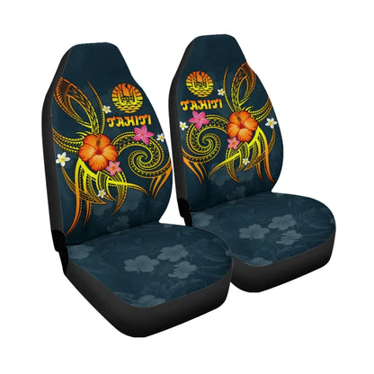 Polynesian Tahiti Car Seat Covers - Legend of Tahiti (Blue)