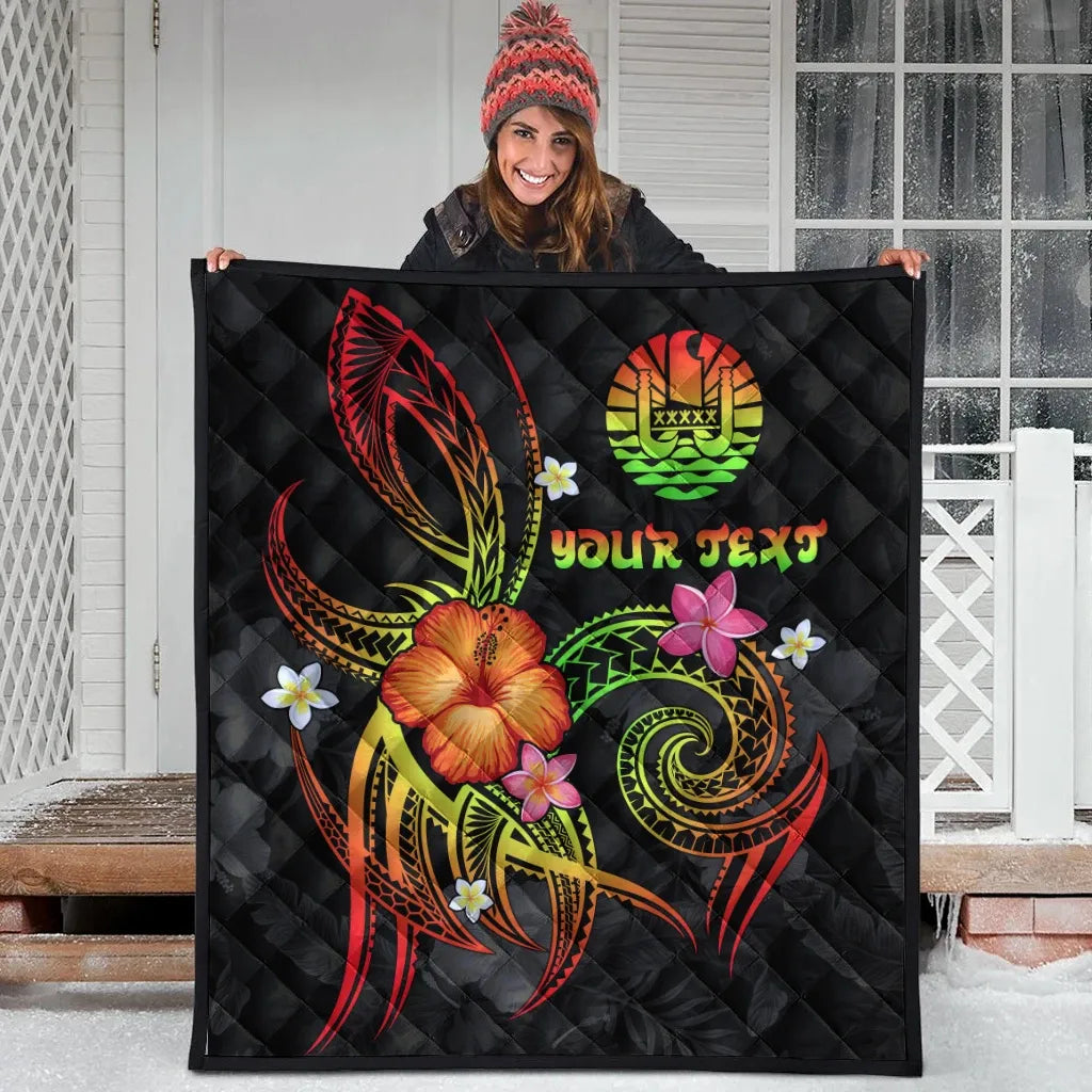 Polynesian Tahiti Personalised Premium Quilt - Legend of Tahiti (Reggae)