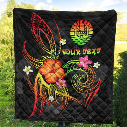 Polynesian Tahiti Personalised Premium Quilt - Legend of Tahiti (Reggae)