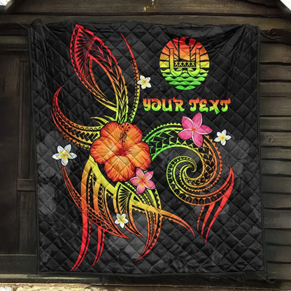 Polynesian Tahiti Personalised Premium Quilt - Legend of Tahiti (Reggae)