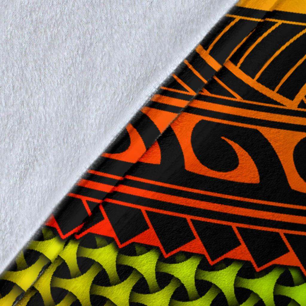 Polynesian Tahiti Premium Blanket - Reggae Vintage Polynesian Patterns