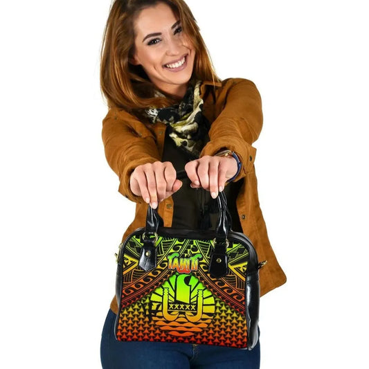 Polynesian Tahiti Shoulder Handbag - Reggae Vintage Polynesian Patterns
