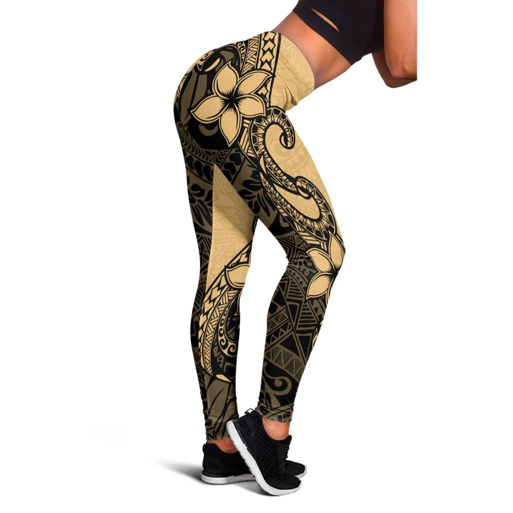 Hawaii Legging Polynesian Tribal Plumeria