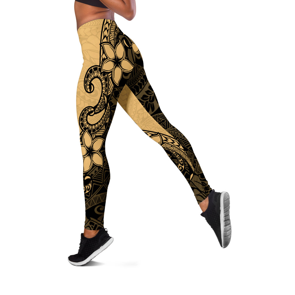 Hawaii Legging Polynesian Tribal Plumeria