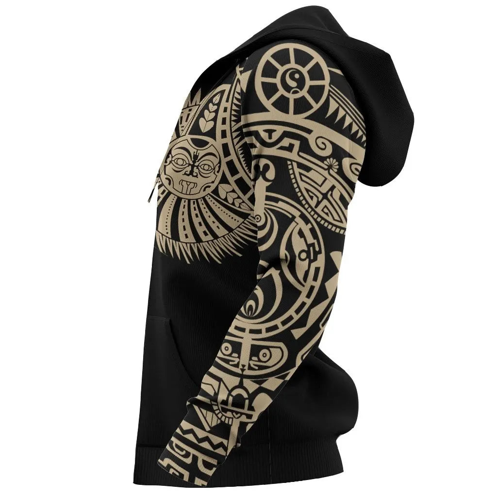 Polynesian Hoodie - Polynesian Tribal Tattoo