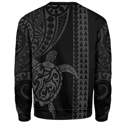 Hawaii Sweatshirt Polynesian Tribal Turtle