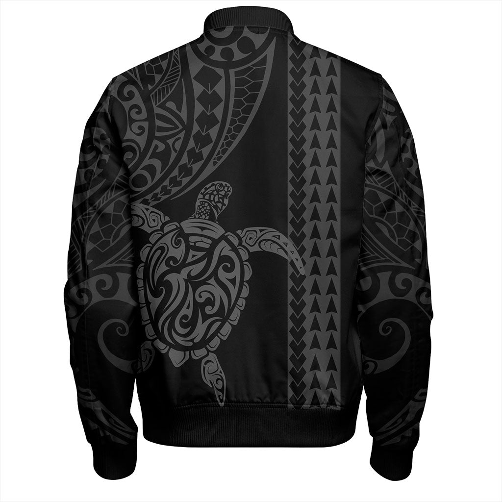 Hawaii Bomber Jacket Polynesian Tribal Turtle