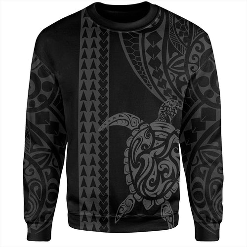 Hawaii Sweatshirt Polynesian Tribal Turtle