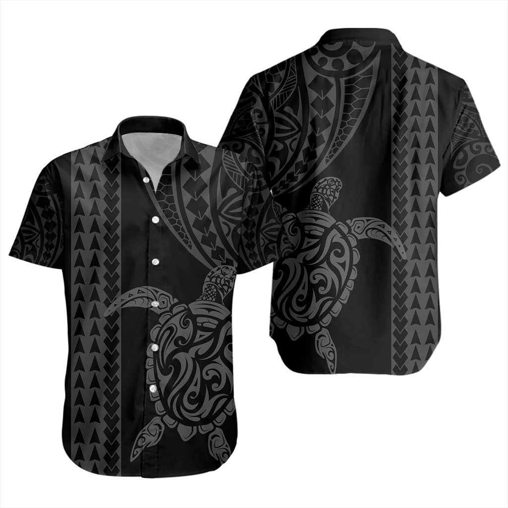 Hawaii Short Sleeve Shirt Polynesian Tribal Turtle