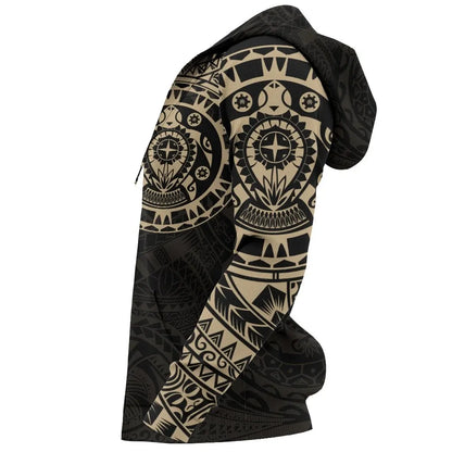 Polynesian Hoodie - Polynesian Turtle Tattoo Style Special