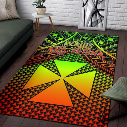 Polynesian Wallis and Futuna Area Rug - Reggae Vintage Polynesian Patterns