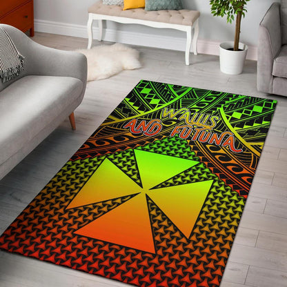 Polynesian Wallis and Futuna Area Rug - Reggae Vintage Polynesian Patterns