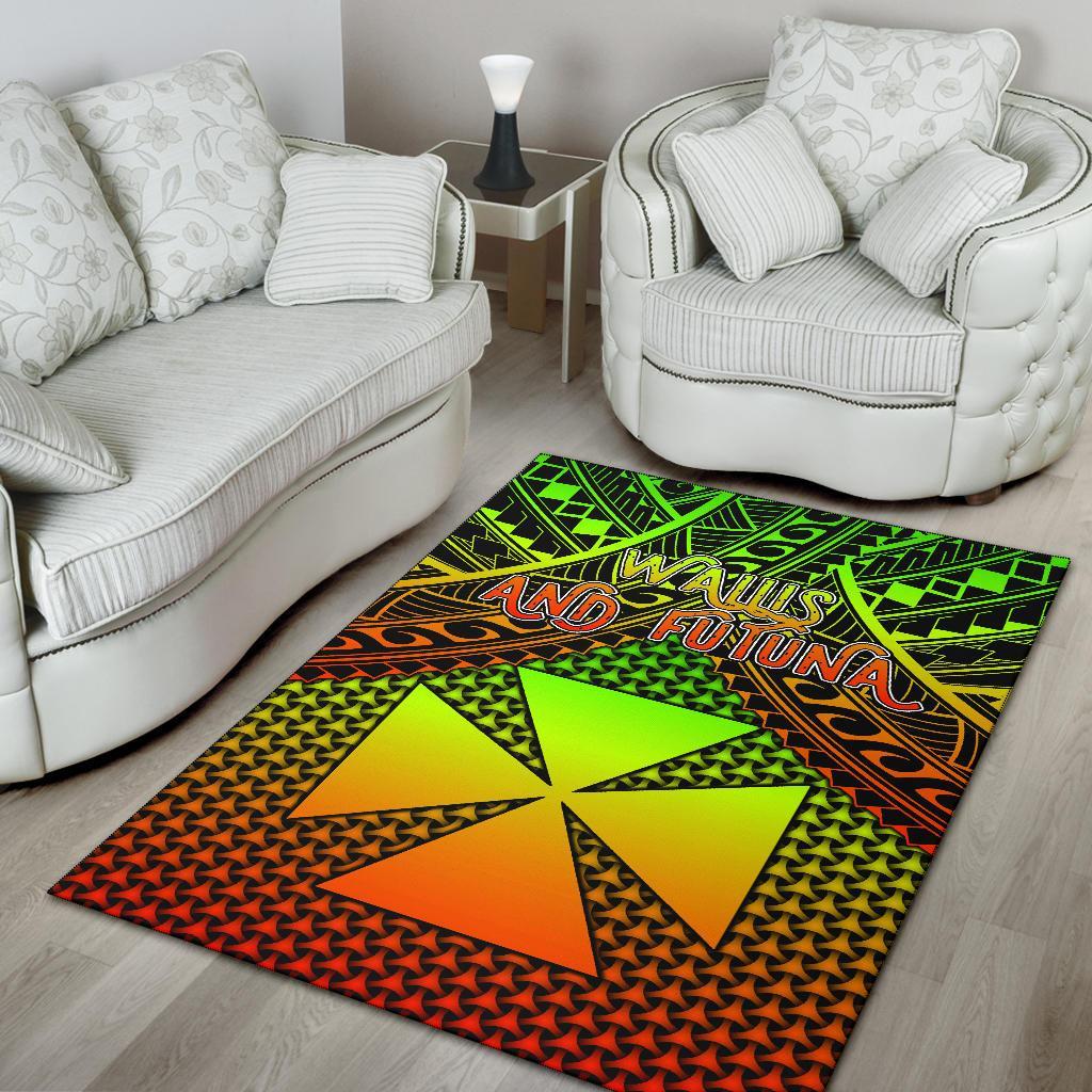 Polynesian Wallis and Futuna Area Rug - Reggae Vintage Polynesian Patterns