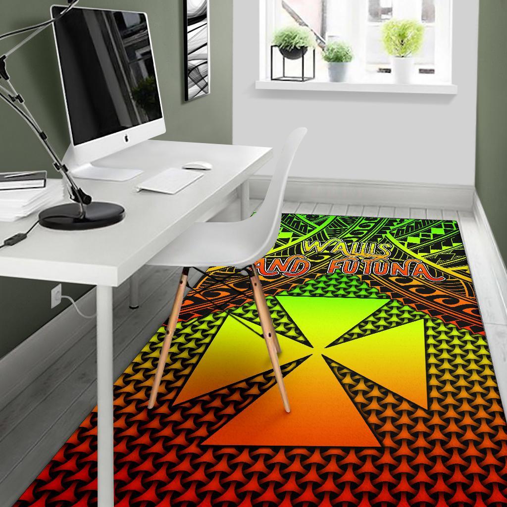 Polynesian Wallis and Futuna Area Rug - Reggae Vintage Polynesian Patterns