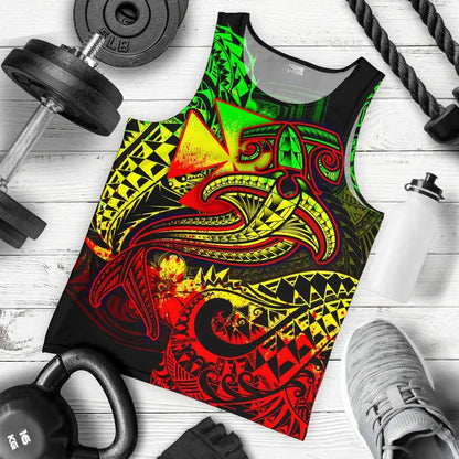 Polynesian Wallis and Futuna Men Tank Top - Reggae Shark Polynesian Tattoo