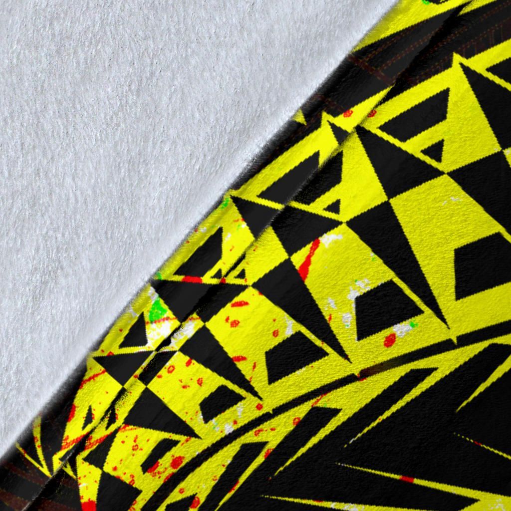 Polynesian Wallis and Futuna Premium Blanket - Reggae Shark Polynesian Tattoo