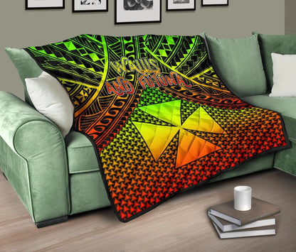 Polynesian Wallis and Futuna Premium Quilt - Reggae Vintage Polynesian Patterns
