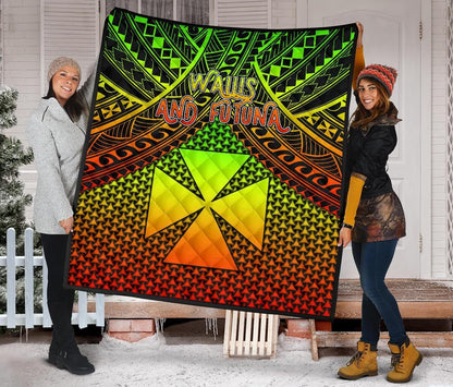 Polynesian Wallis and Futuna Premium Quilt - Reggae Vintage Polynesian Patterns
