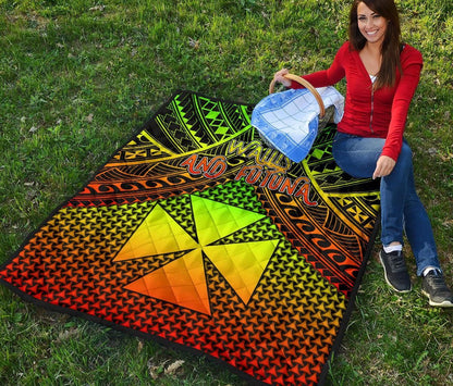 Polynesian Wallis and Futuna Premium Quilt - Reggae Vintage Polynesian Patterns