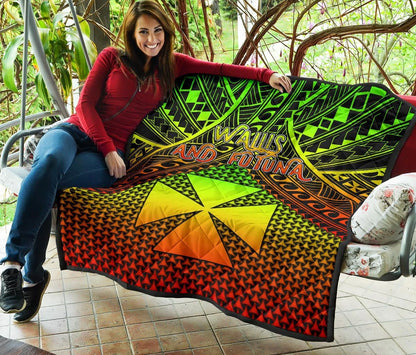 Polynesian Wallis and Futuna Premium Quilt - Reggae Vintage Polynesian Patterns