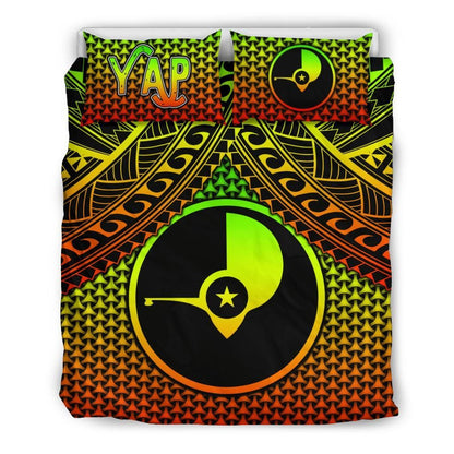 Polynesian Yap Bedding Set - Reggae Vintage Polynesian Patterns
