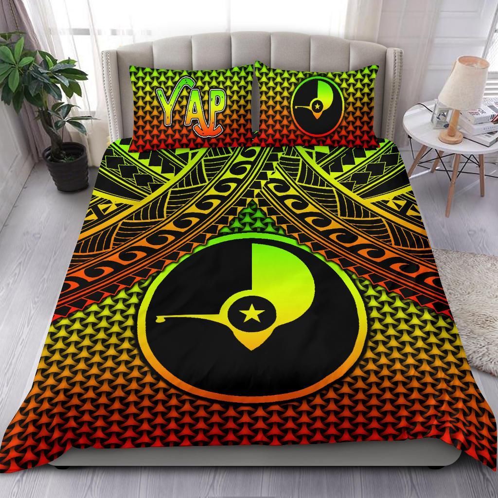 Polynesian Yap Bedding Set - Reggae Vintage Polynesian Patterns