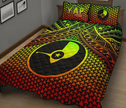 Polynesian Yap Quilt Bed Set - Reggae Vintage Polynesian Patterns