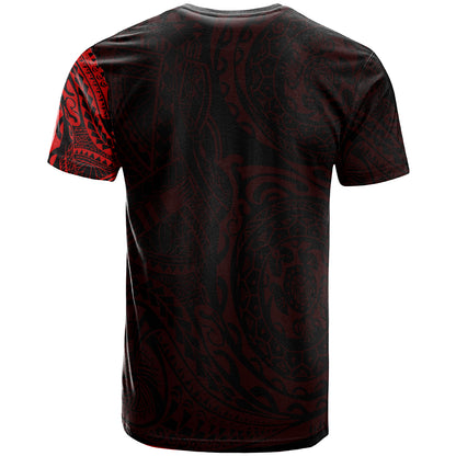 Hawaii Polynesian T-shirt - Kanaka Maoli Flag Polynesian Tattoo Style Special
