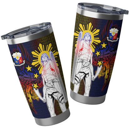 Philippines Filipinos Lapu-lapu Hero With Seal Filipinos Tribal Patterns Tumbler