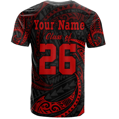 Hawaii T-Shirt Custom Class Of 2026 Tribal Wave