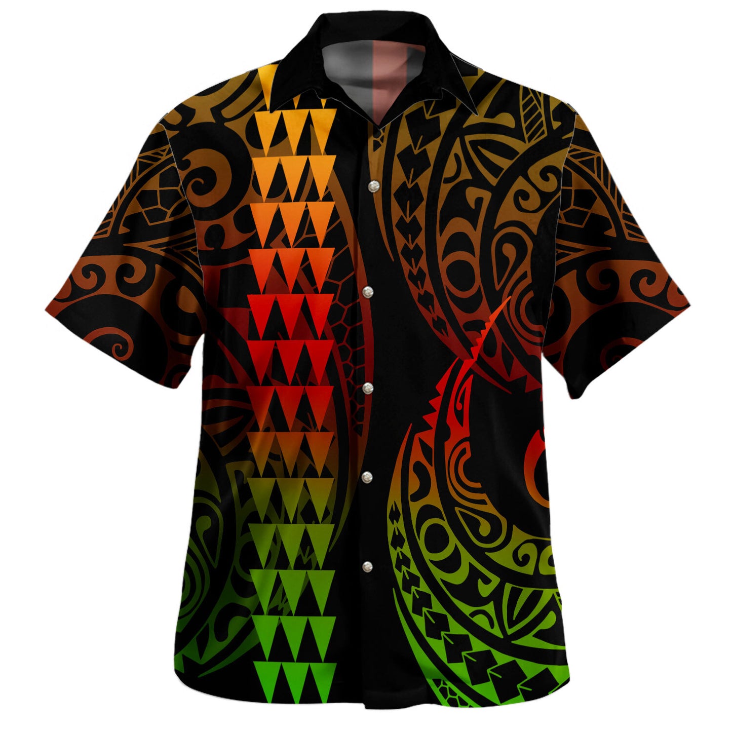 Hawaii Hawaiian Shirt Polynesia Kakau Style