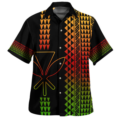 Hawaii Hawaiian Shirt Kanaka Maoli Vertical Pattern Modern Style