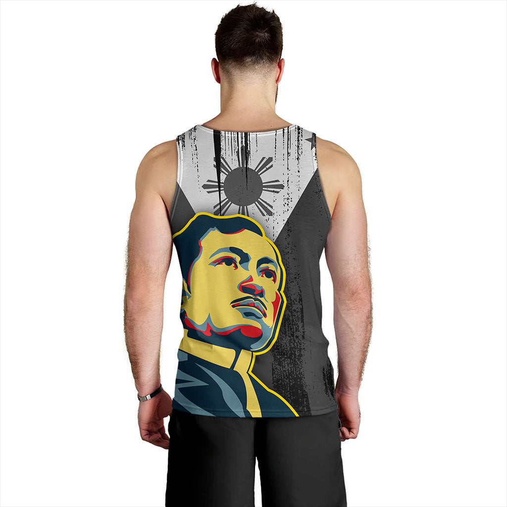 Philippines Filipinos Tank Top Rizal Day Flag Grunge Style