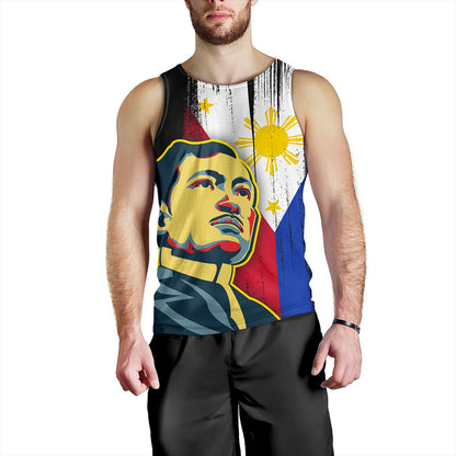 Philippines Filipinos Tank Top Rizal Day Flag Grunge Style