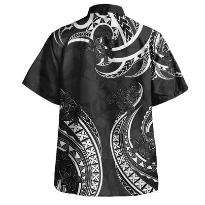 Hawaii Combo Dress And Shirt Kanaka Maoli Tribal Plumeria Print